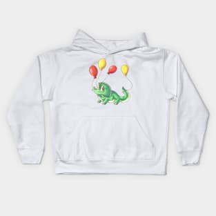 Three Horns, Four Balloons Kids Hoodie